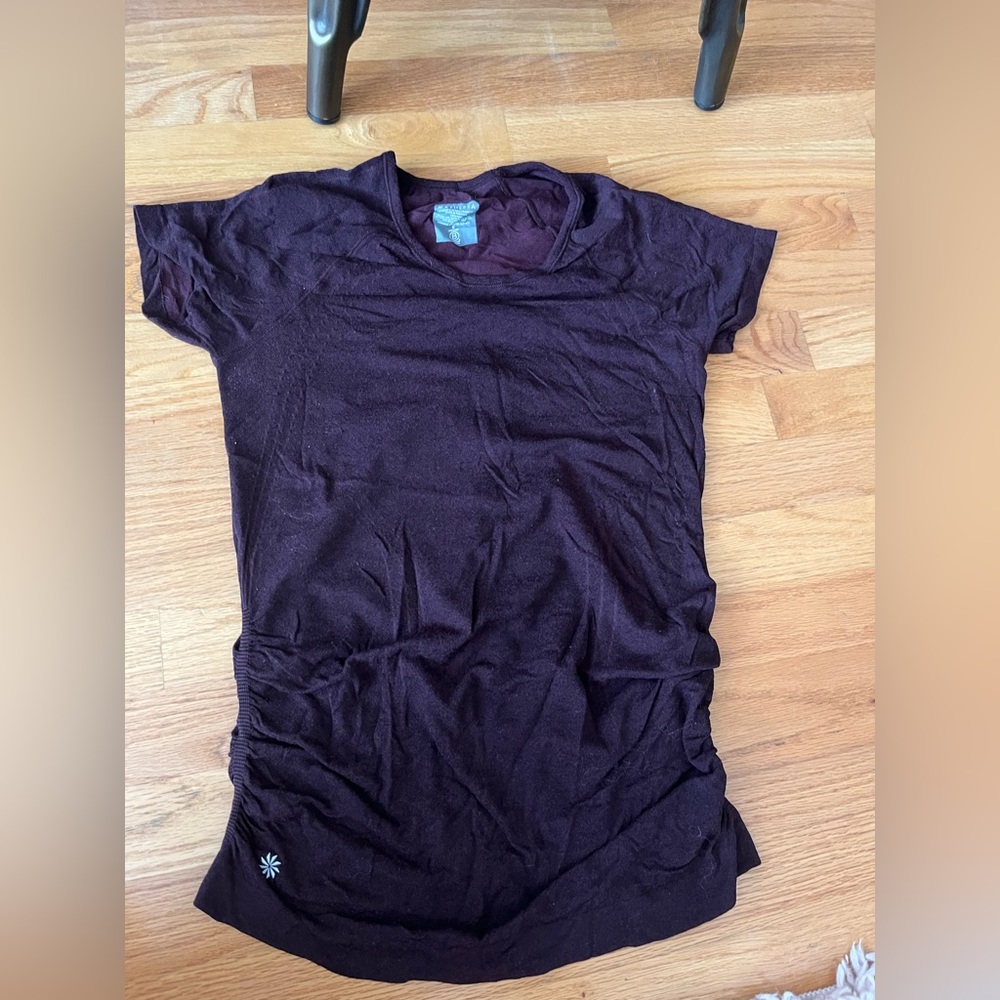 Athleta Fastes Track Ruched Side Shirt